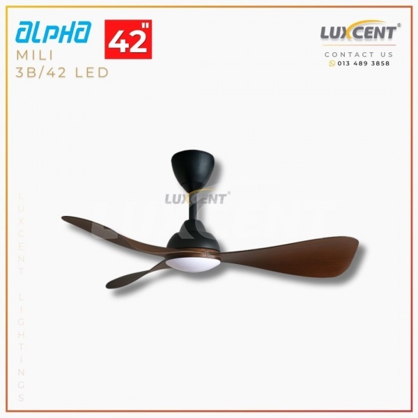 Alpha Mili LED (Walnut  Matt Black) 42