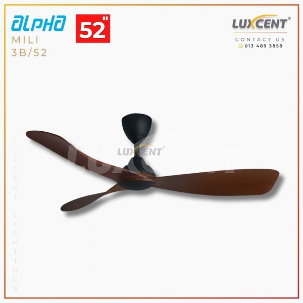Alpha Mili (Walnut  Matt Black) 52