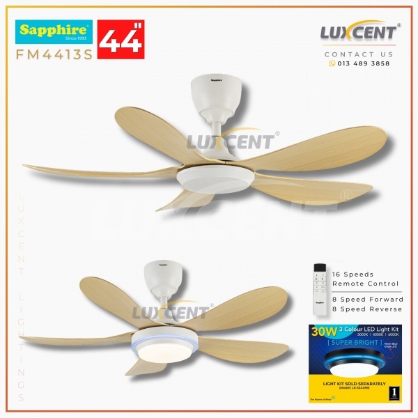 Sapphire FM-4413S-DC 44" (Natural Wood Bronze)