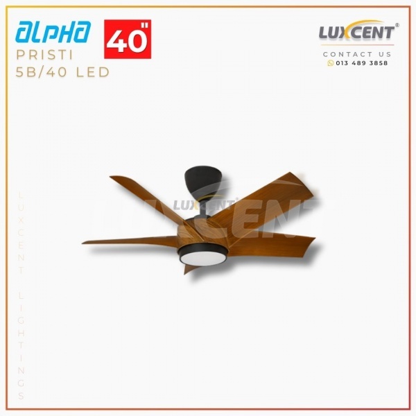 Alpha Pristi LED (Walnut  Matt Black) 40