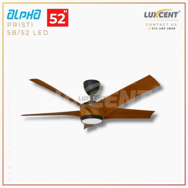 Alpha Pristi LED (Walnut  Matt Black) 52