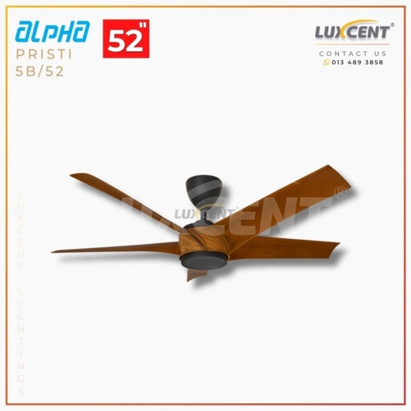 Alpha Pristi (Walnut  Matt Black) 52