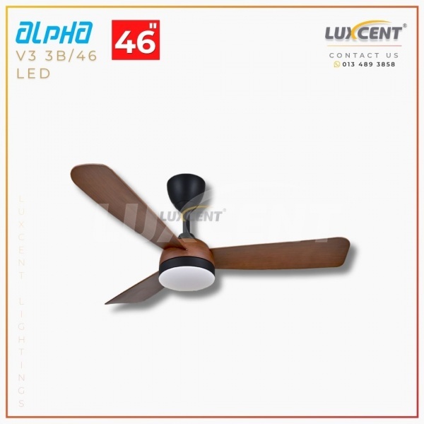 Alpha V3 LED (Walnut  Matt Black) 46