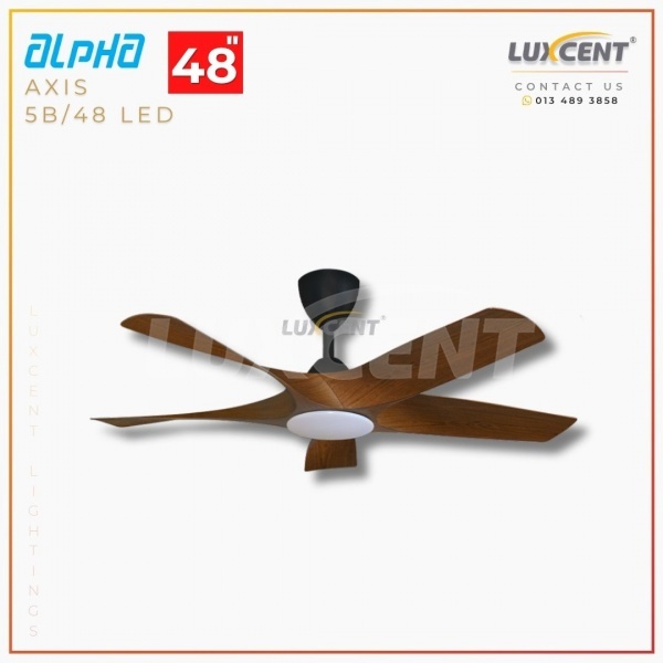 Alpha Axis LED (Walnut  Matt Black) 48