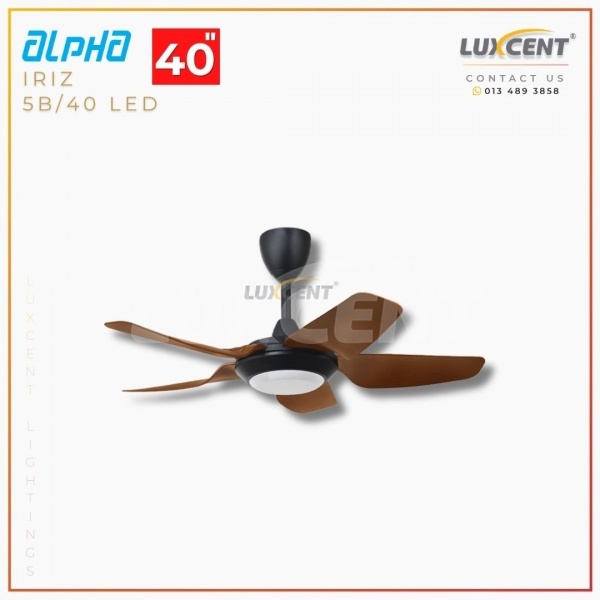 Alpha Iriz LED (Walnut  Matt Black) 46