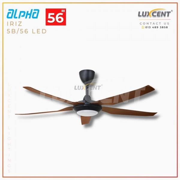 Alpha Iriz LED (Walnut  Matt Black) 56