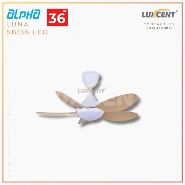 Alpha Luna LED (Maple  Matt White) 36