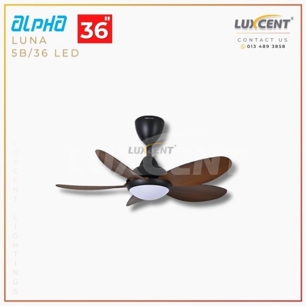 Alpha Luna LED (Walnut  Matt Black) 36