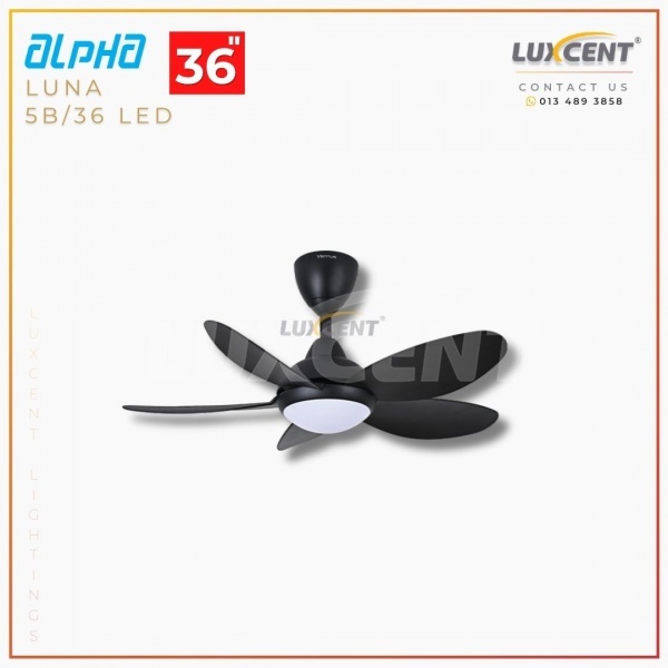 Alpha Luna LED (Matt Black) 36"