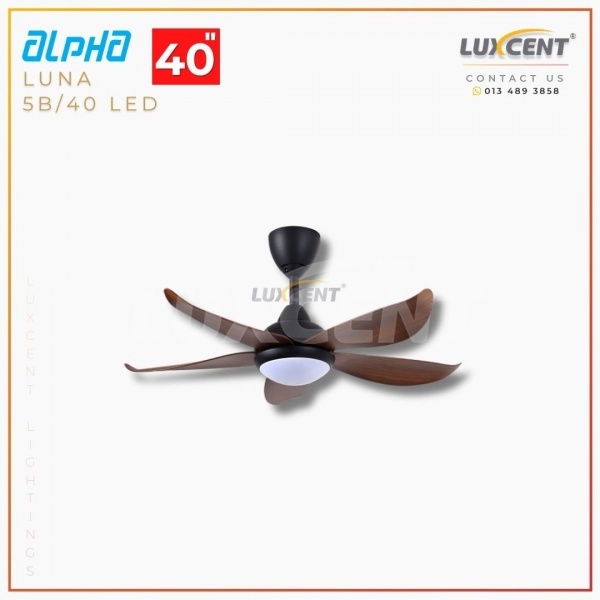 Alpha Luna LED (Walnut  Matt Black) 40