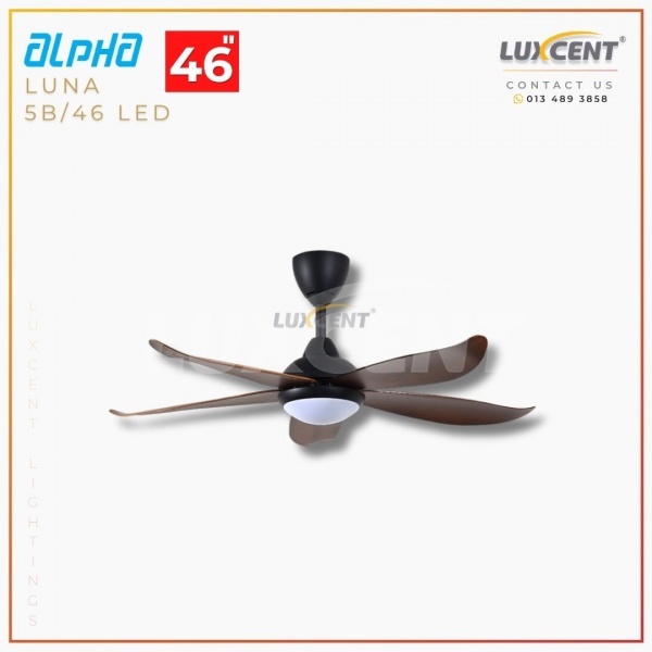 Alpha Luna LED (Walnut  Matt Black) 46