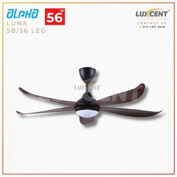 Alpha Luna LED (Walnut  Matt Black) 56