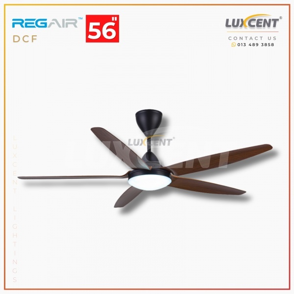 Regair DCF LED (Matt Black+Mahogany) 56