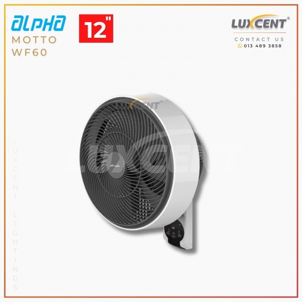 Alpha Motto Wall Fan 60 (White)