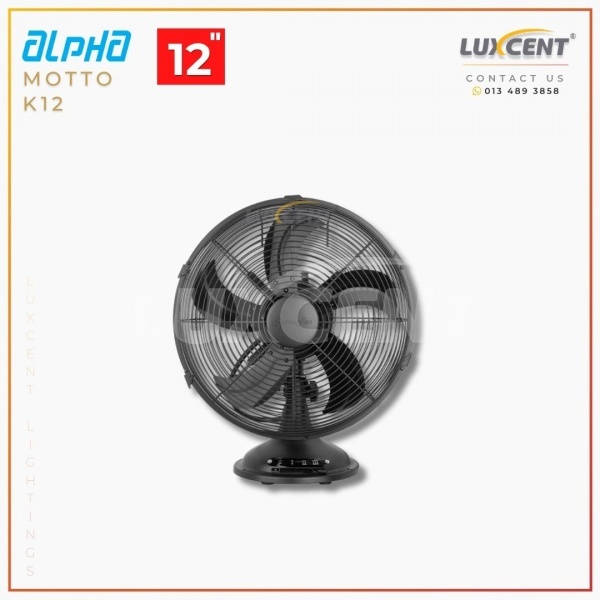 Alpha Motto Table Fan K12 (ORB) 12