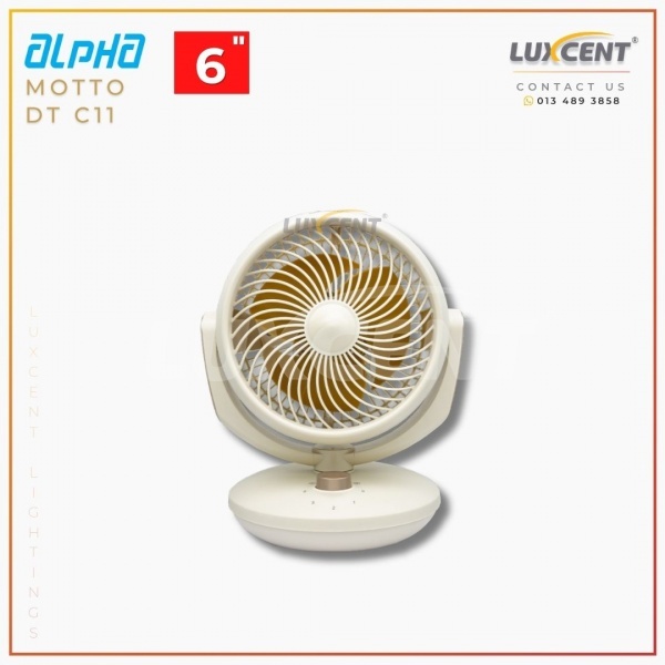 Alpha Motto Table Fan C11 (Apricot) 6