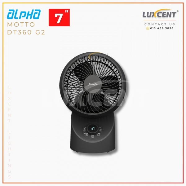 Alpha Motto Table Fan DT360 G2 (Black) 7