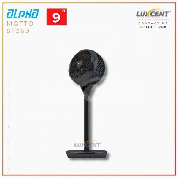 Alpha Motto Stand Fan SF360 (Black) 9