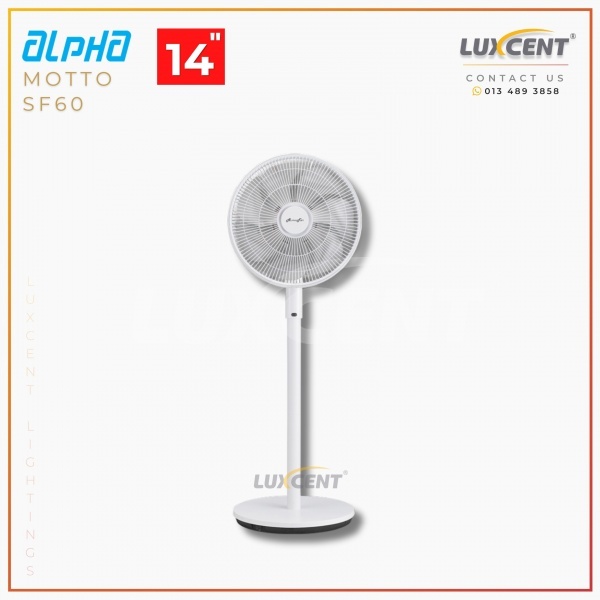 Alpha Motto Stand Fan SF60 (White) 14