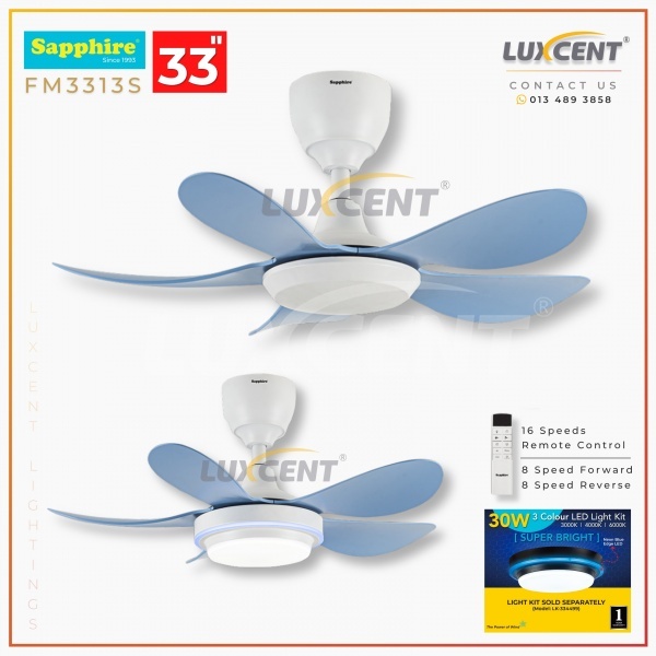 Sapphire FM-3313S-DC 33" (Creamy Light Blue)