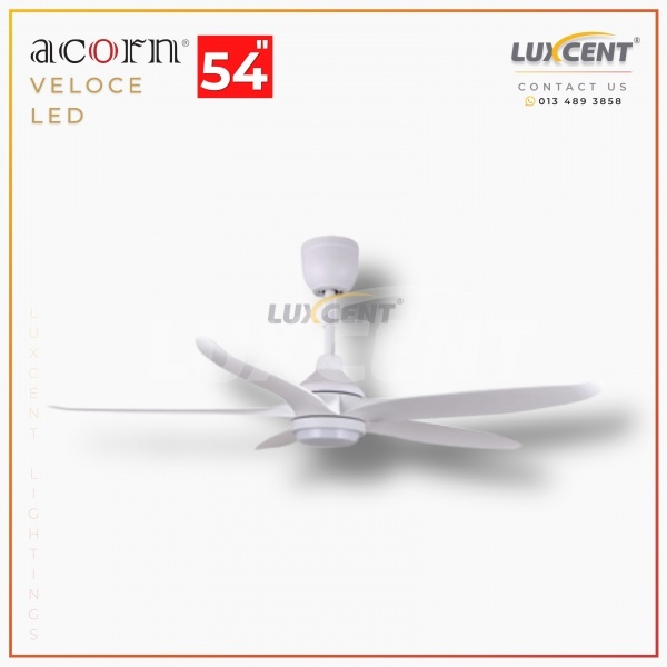 Acorn Veloce LED (Matt White) 54"
