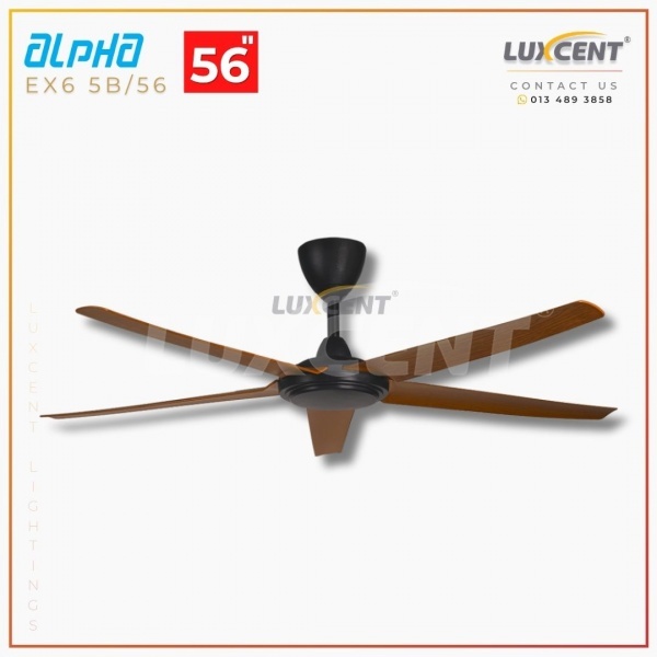 Alpha EX6 (Walnut / Matt Black) 56"