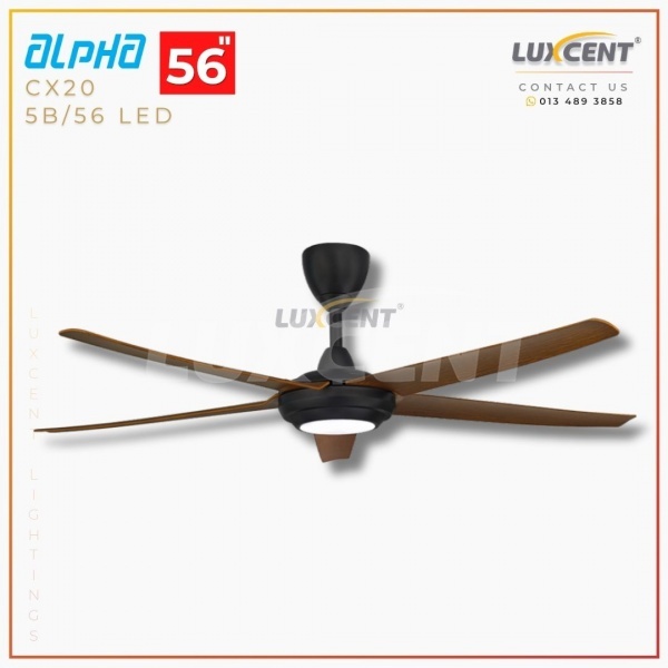 Alpha CX20 LED (Walnut / Matt Black) 56"
