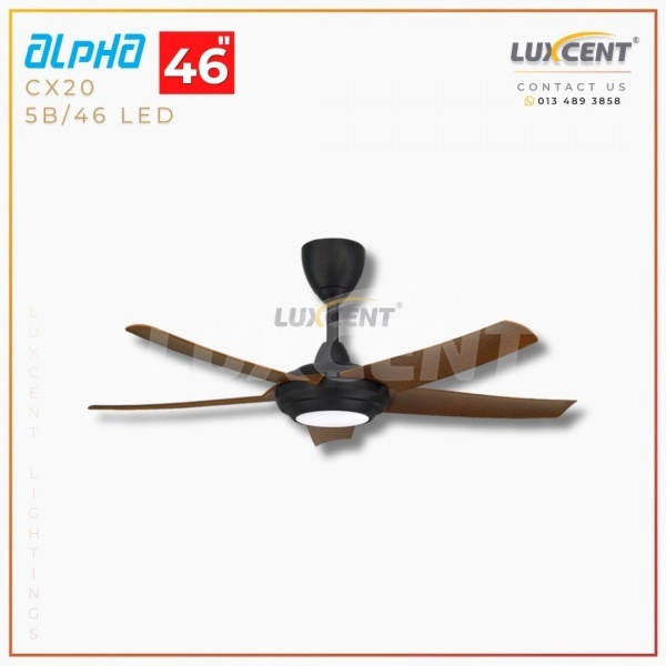 Alpha CX20 LED (Walnut / Matt Black) 46"