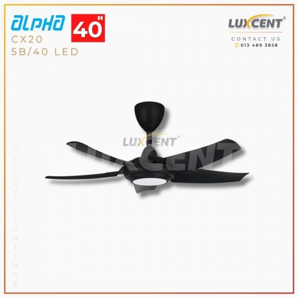 Alpha CX20 LED (Matt Black) 40