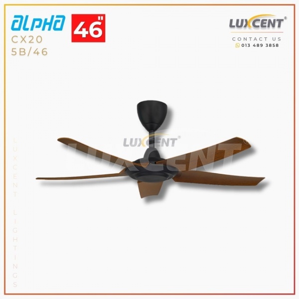 Alpha CX20 (Walnut / Matt Black) 46"