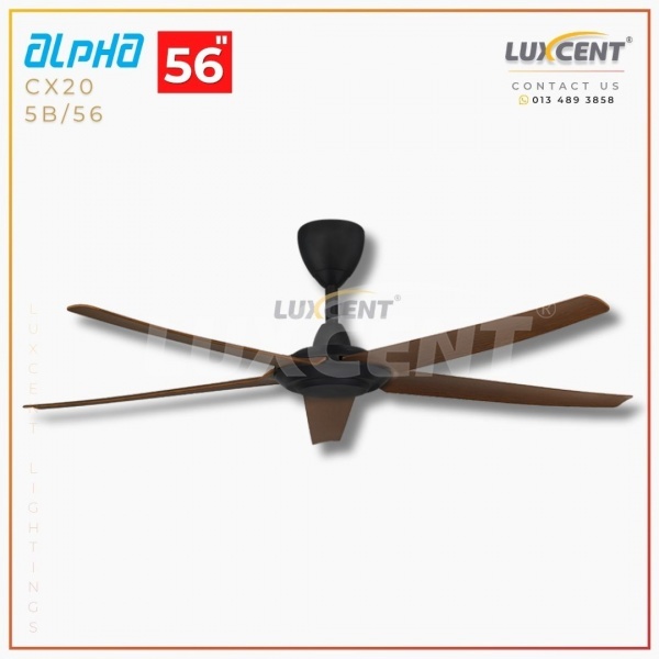 Alpha CX20 (Walnut / Matt Black) 56"